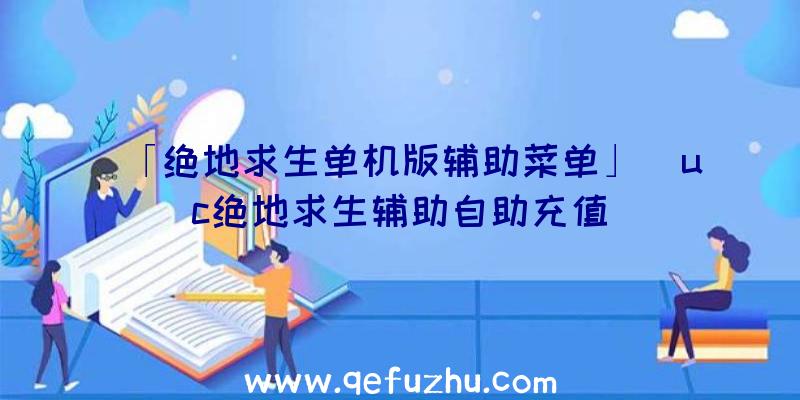 「绝地求生单机版辅助菜单」|uc绝地求生辅助自助充值